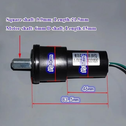 12V-24V 22RPM Slow Speed Motor 