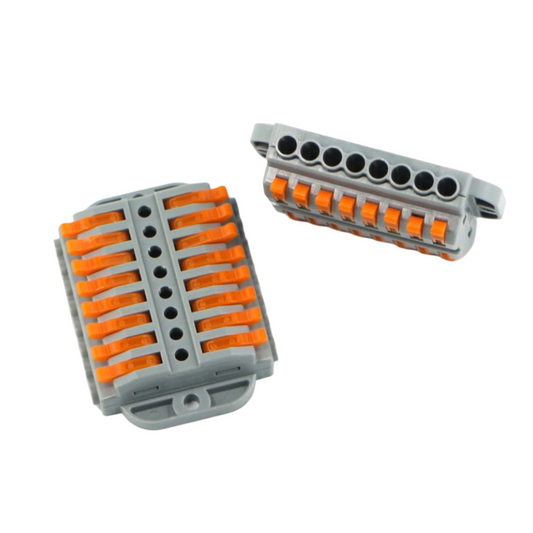 PCT-223-8 Stationary Quick Connection Terminal Block Spring Lock Lever Wire Connector - RS3568