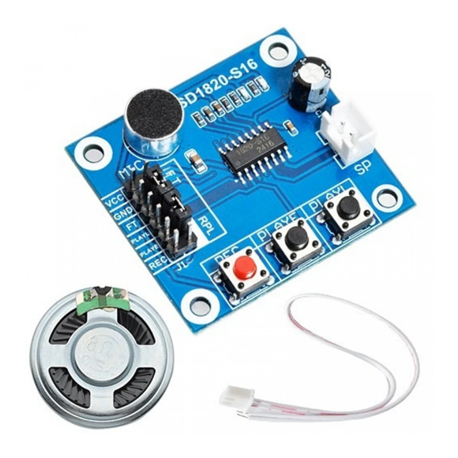ISD1820 SMD Version Single-Chip Voice Record & Playback Module – REES52