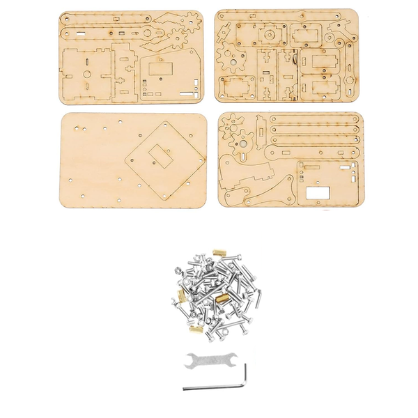 4 DOF Robotic Arm DIY Kit Robotic Arm Plank Wooden & Acrylic – REES52
