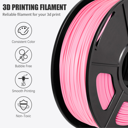 Premium HS PLA+ 3D Printer Filament 1.75mm, 1KG Gross PLA+ Filament For 3D Printers Bubblegum Pink - RS7196