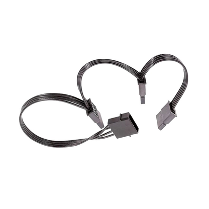 4-Pin IDE to 3 SATA Power Splitter Cable Large IDE To 1 Input to 3 SATA Output Hard Disk Power Cord - RS3937
