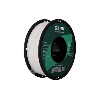 eSun PLA+ 3D Printer Filament 1.75mm 1kg High Strength & Easy Print Filament For FDM 3D Printers - White - RS3387