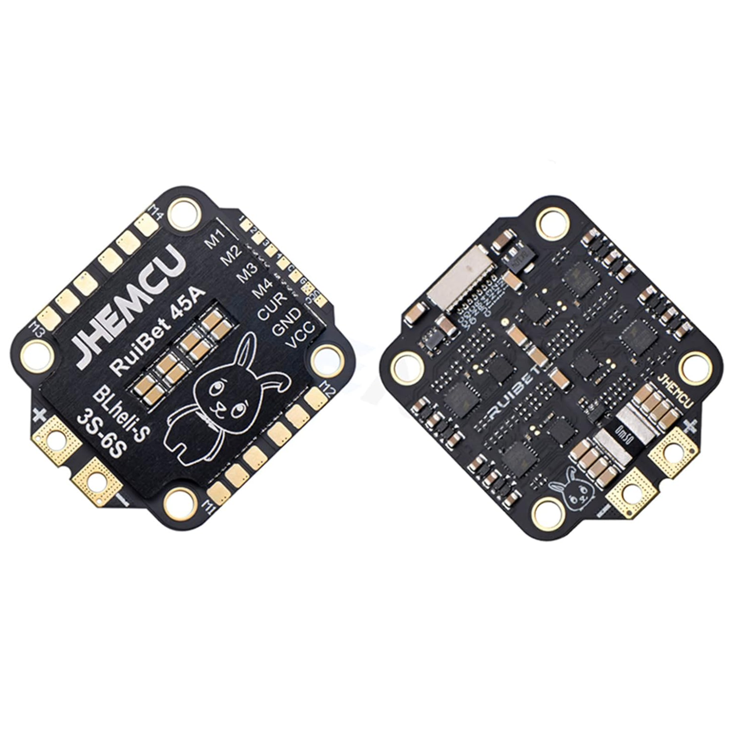 JHEMCU RuiBet 45A Flight Controller BLHeli_S DShot600 3-6S 4in1 Brushless ESC 30x30mm FPV Drone Stack Freestyle Racing Quadcopter DIY Parts - RS9369