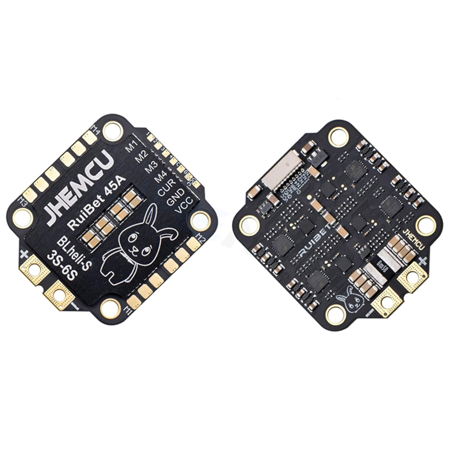 JHEMCU RuiBet 45A Flight Controller BLHeli_S DShot600 3-6S 4in1 Brushless ESC 30x30mm FPV Drone Stack Freestyle Racing Quadcopter DIY Parts - RS9369