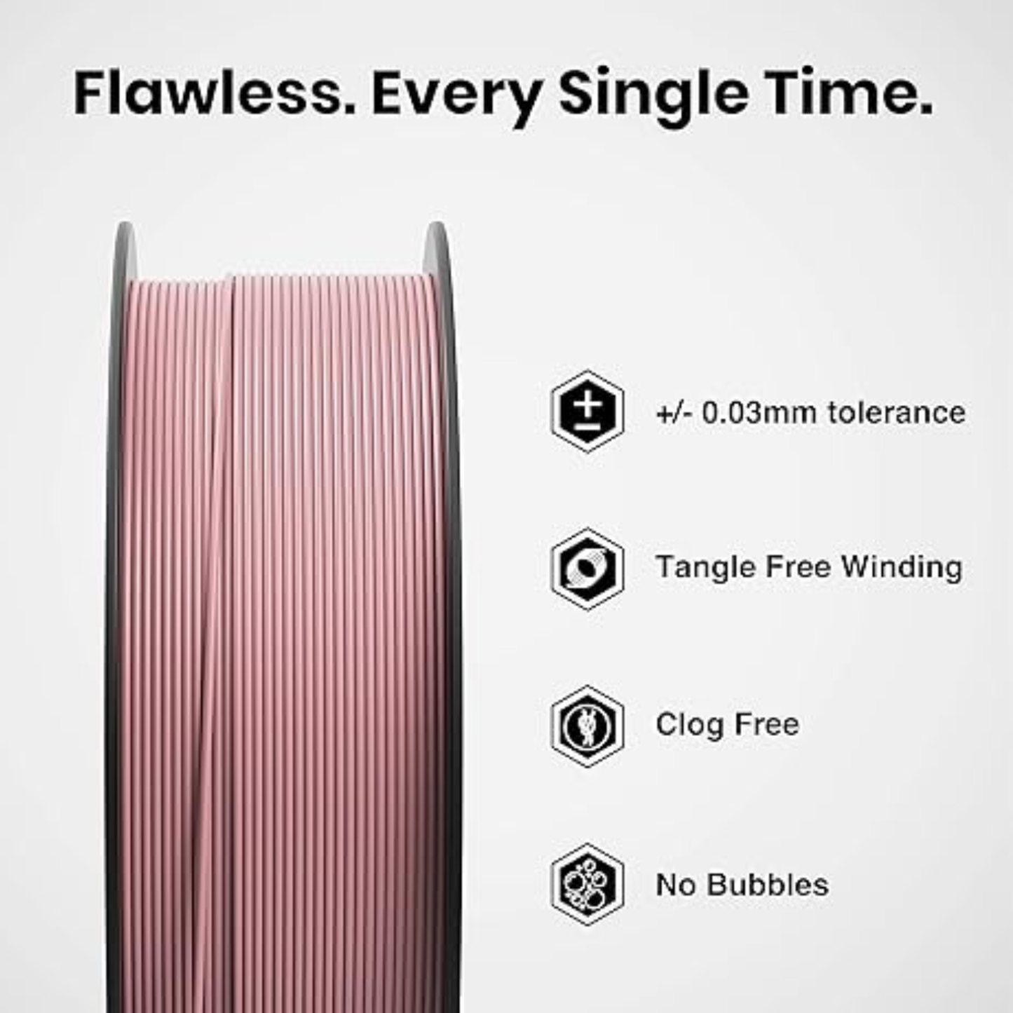 Premium HS PLA+ 3D Printer Filament 1.75mm, 1KG Spool, High-Strength PLA Plus filament For FDM 3D printers - Skin - RS7198