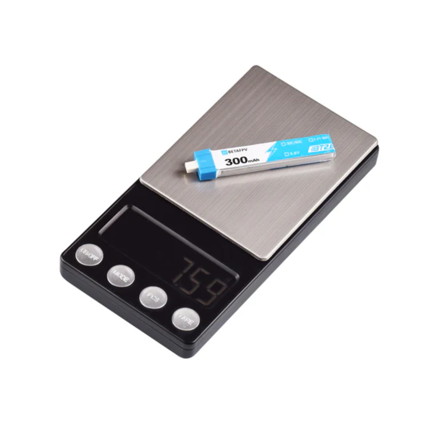 BetaFPV BT2.0 300mAh 1S 30C HV LiPo Battery Pack High Voltage Rechargeable Batteries for Micro FPV Drones Tiny Whoop Quadcopter Accessories - Pack of 8