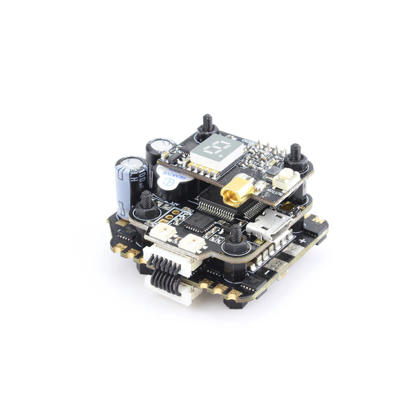 EMAX Mini Magnum 2 F4 35A 4in1 ESC 20x20mm Flytower 2-6S LiPo, BLHeli_32, F4 Flight Controller, OSD, VTX, FPV Racing Drone, Compact ESC FC Combo