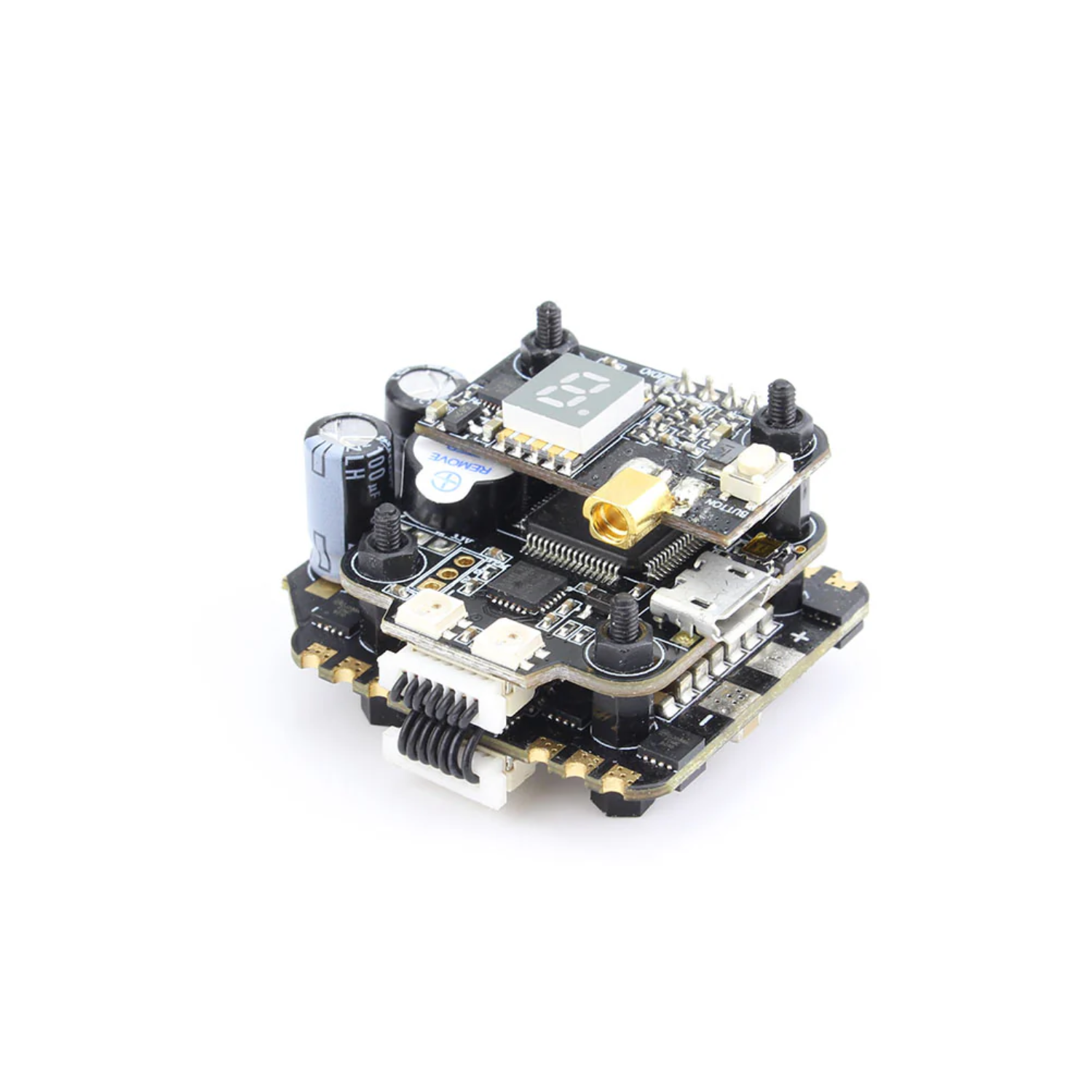 EMAX Mini Magnum 2 F4 35A 4in1 ESC 20x20mm Flytower 2-6S LiPo, BLHeli_32, F4 Flight Controller, OSD, VTX, FPV Racing Drone, Compact ESC FC Combo