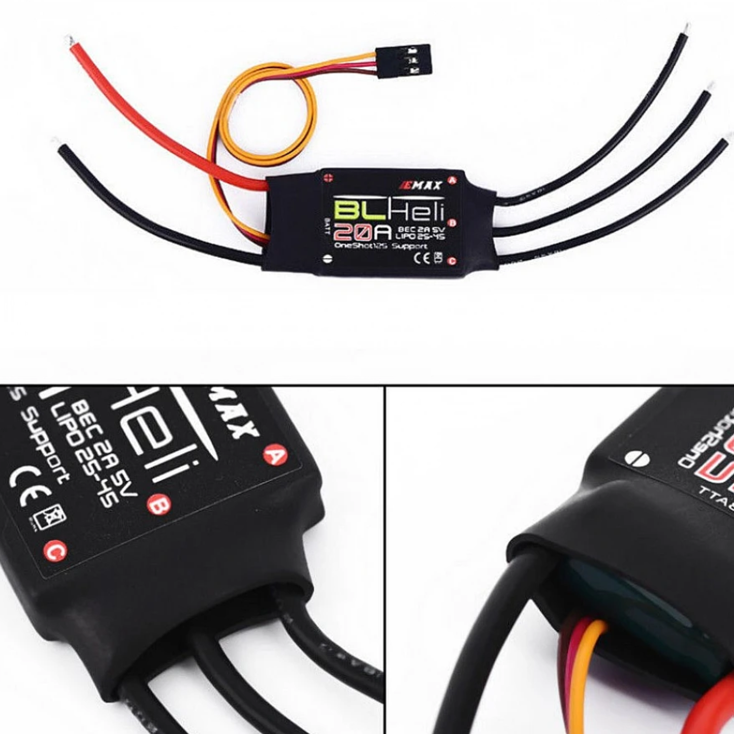 EMAX BLHeli 20A ESC Brushless Electronic Speed Controller For FPV Racing Drone Quads - RS4997