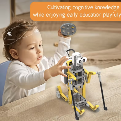 DIY STEM 50-in-1 Programmable Robot Kit For Kids 180PCS Educational Building Block Set with APP Control, ABS Plastic Learning Toys in Box - RS8902