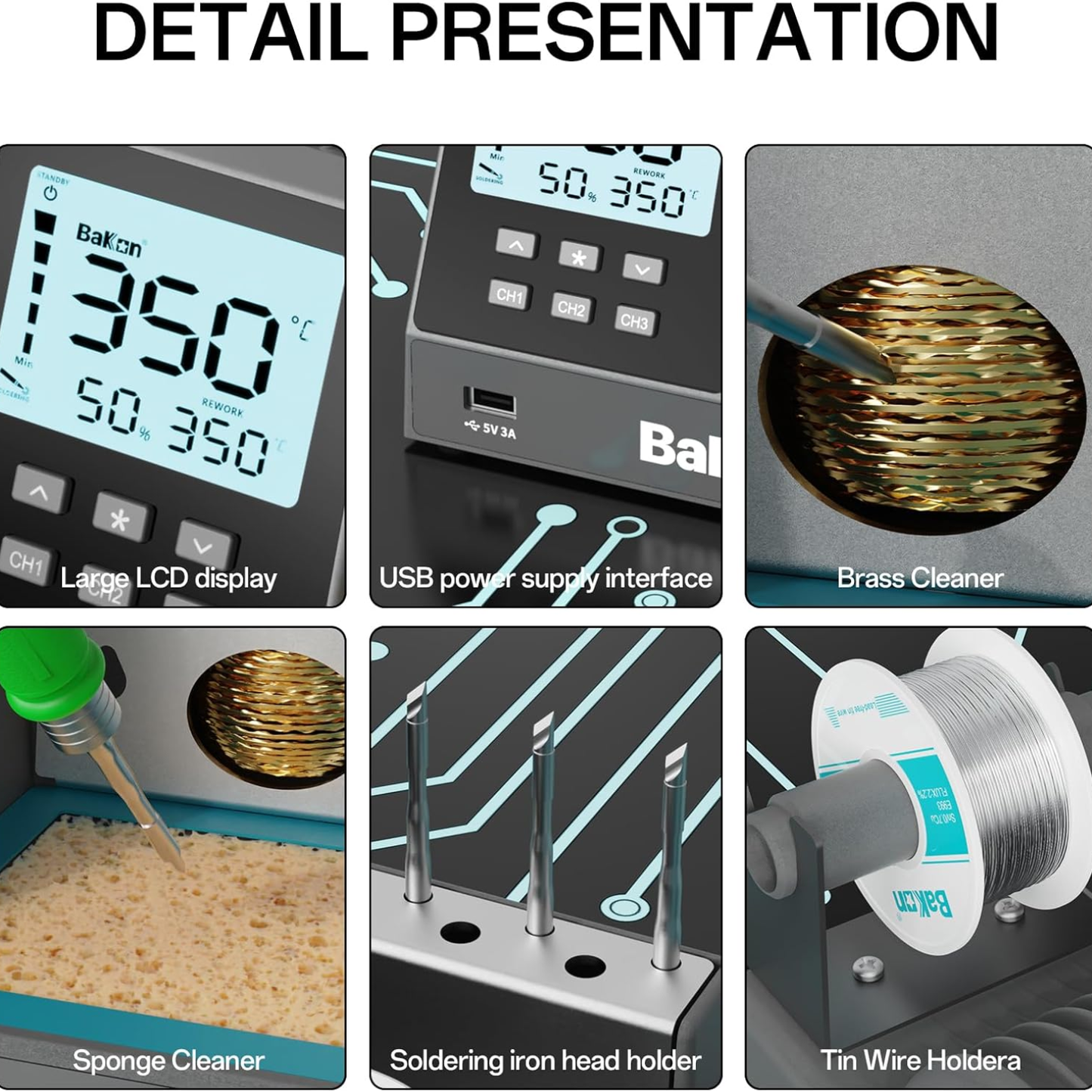 Bakon BK601PRO Smart Soldering Station