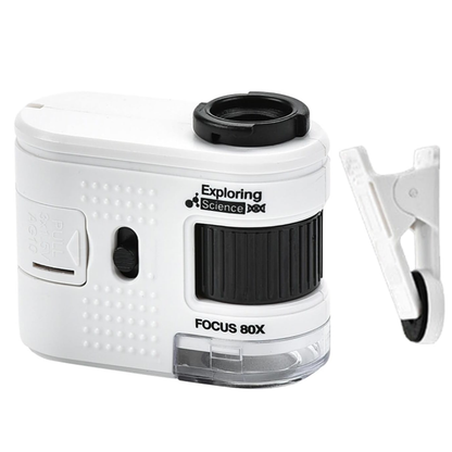 80X Zoom LED Lighted Portable Handheld Microscope