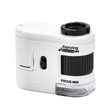80X Zoom LED Lighted Portable Handheld Microscope