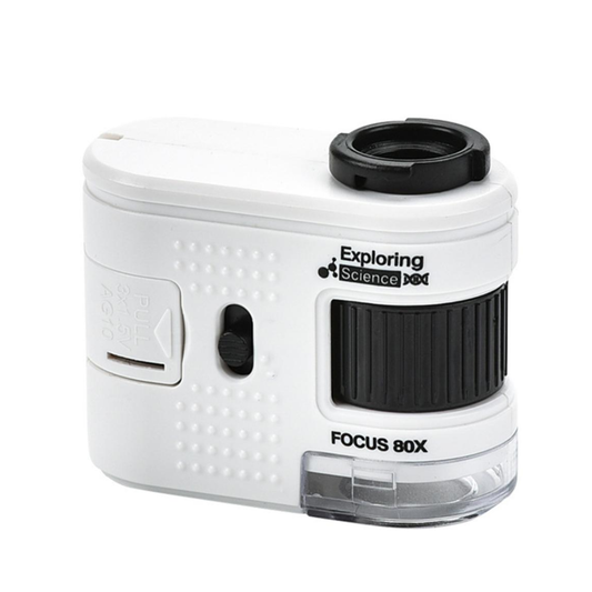 80X Zoom LED Lighted Portable Handheld Microscope