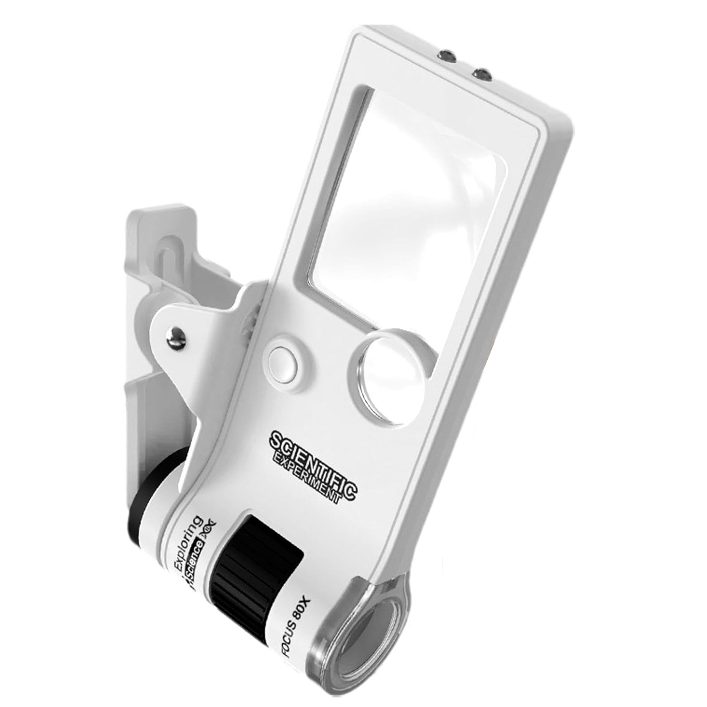 Portable 10x–80x Zoom Handheld Microscope With LED Light