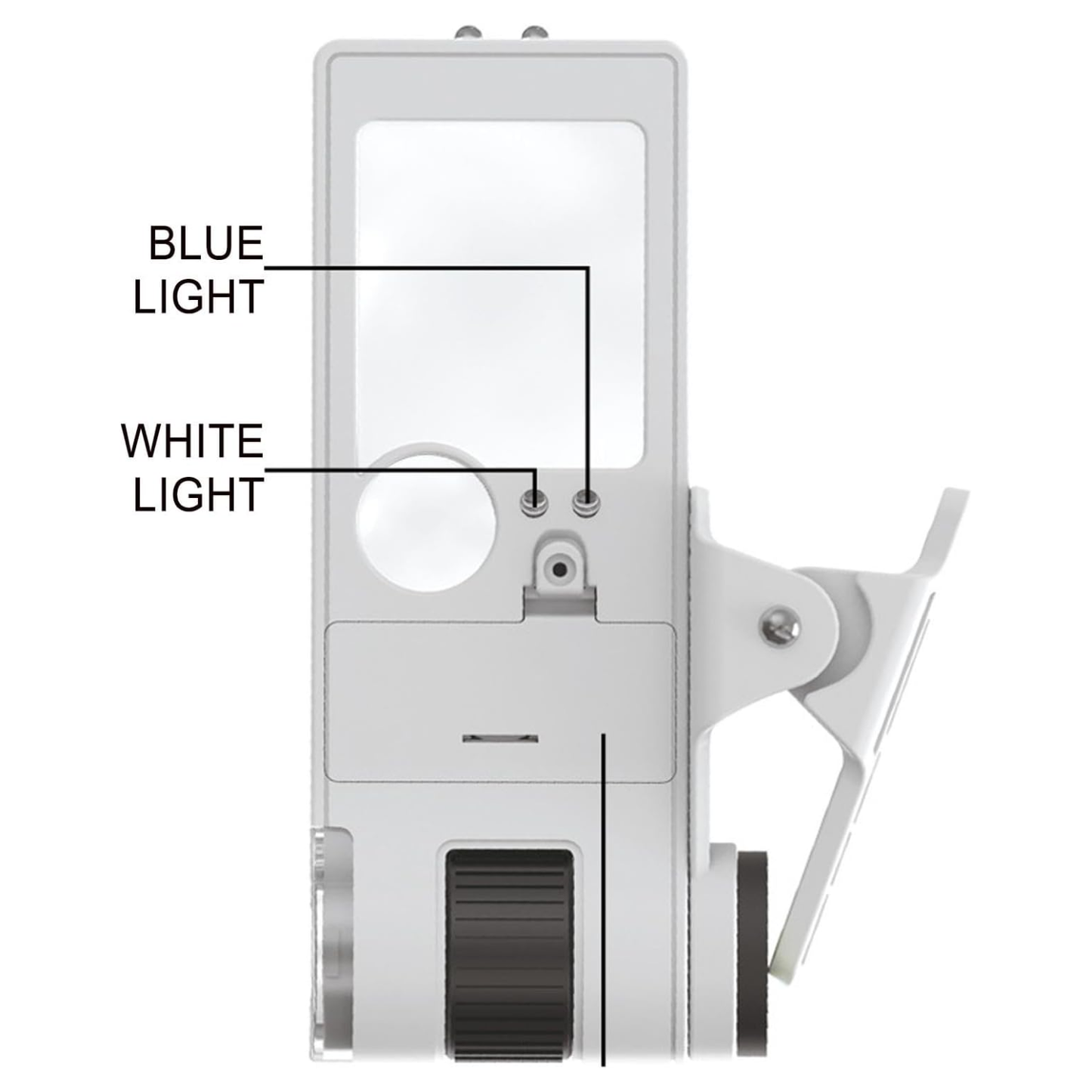 Portable 10x–80x Zoom Handheld Microscope With LED Light