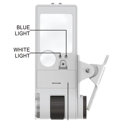 Portable 10x–80x Zoom Handheld Microscope With LED Light