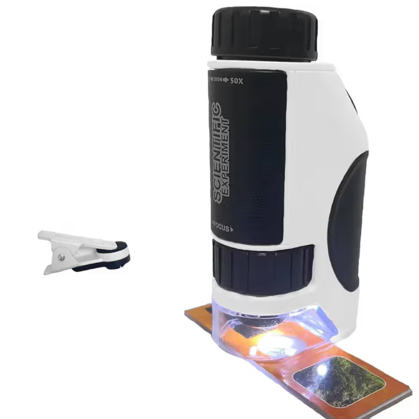 W5811 50X–300X Portable Handheld Microscope Toy Mini LED Microscope For Kids, Educational STEM Gift For Indoor & Outdoor Exploration