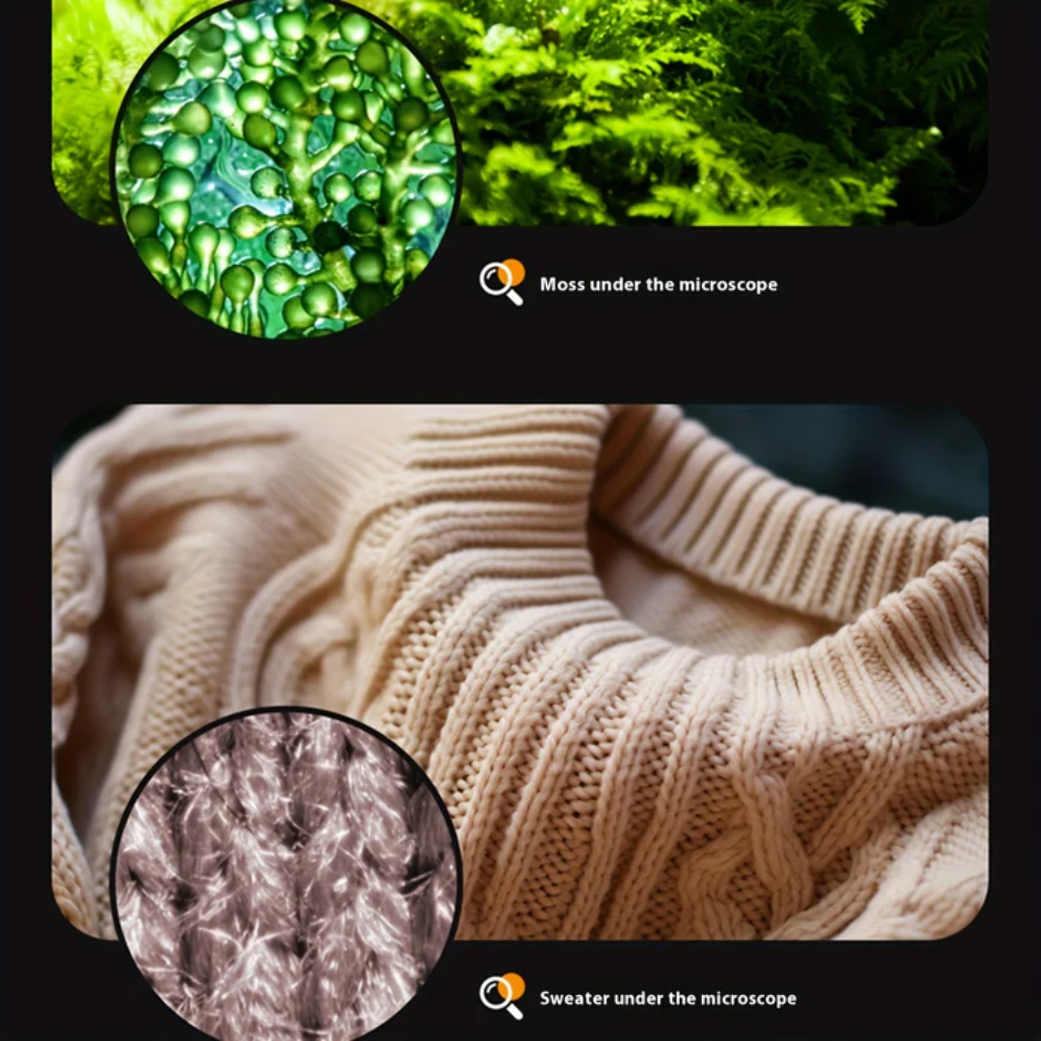 60X–200X Mini Handheld Microscope Toy