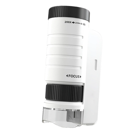 JH003 60X–200X Mini Handheld Microscope Toy Portable Kids Educational Science Tool For Indoor & Outdoor Adventures