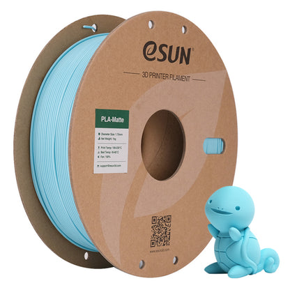 eSun PLA-Matte 1.75mm 3D Printer Filament 1kg Roll - Light Blue