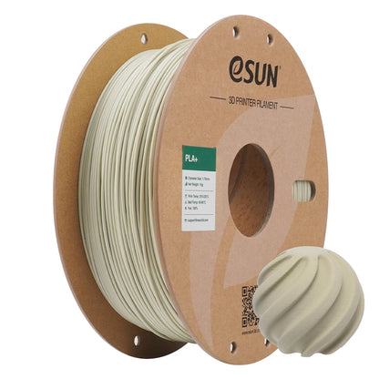 eSUN PLA+ 3D Printer Filament 1.75mm Premium PLA Plus Filament with Paper Roll for FDM Printing - Bone White - RS9774