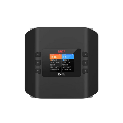 ISDT K4 Dual Channel Smart LiPo Charger 400W AC 600W x2 DC with Mobile App Control
