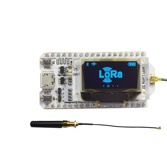 ESP32 LoRa SX1276 Development Board 868MHz/915MHz with 0.96" OLED Display, WiFi, Bluetooth & Antenna For Arduino - RS1844