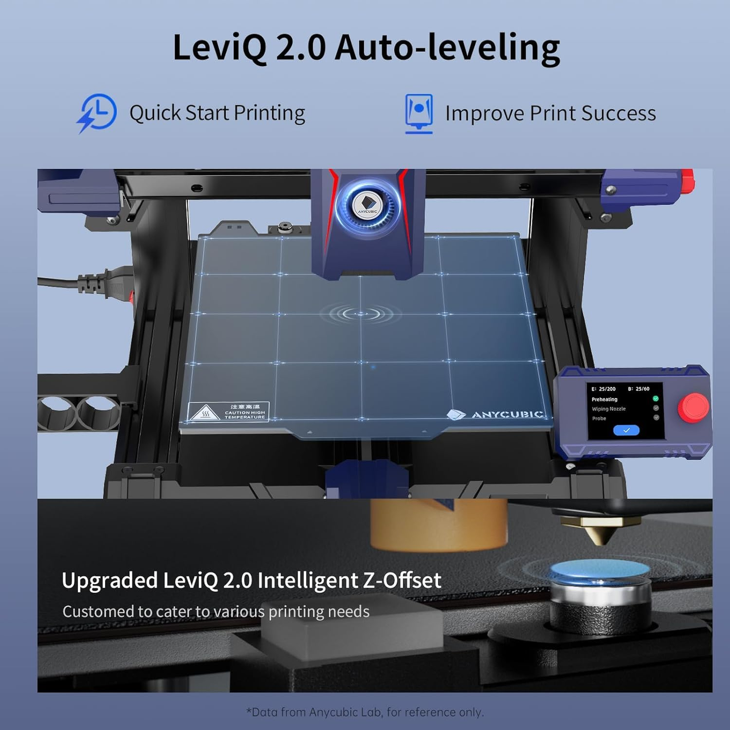 Anycubic Kobra 2 Neo 3D Printer High-Speed FDM Printer With LeviQ 2.0 Auto Leveling & Direct Drive - RS9398