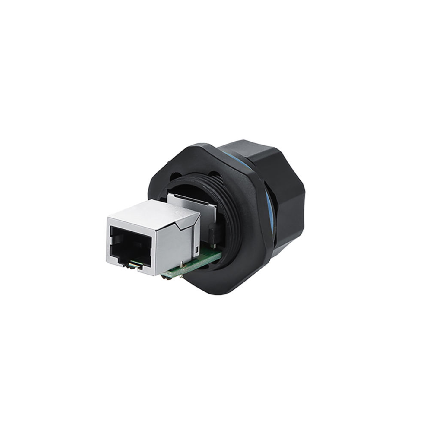 YT-RJ45-JSX-01-001 CNLINKO IP67 RJ45 Female Dual Ethernet PCB Connector - RS9714