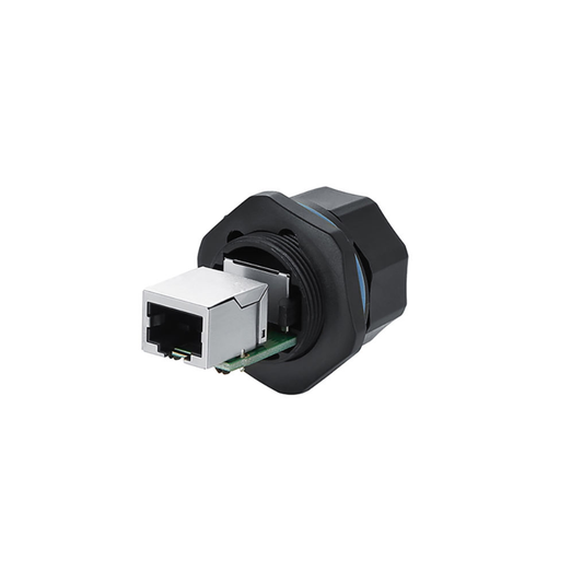 YT-RJ45-JSX-01-001 CNLINKO IP67 RJ45 Female Dual Ethernet PCB Connector - RS9714