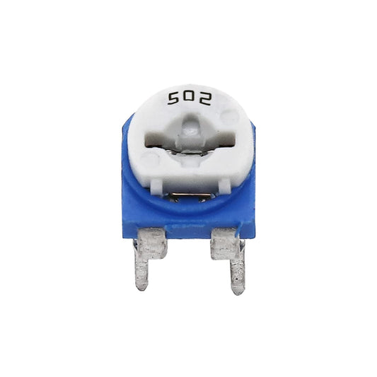 White Blue 5K ohm Variable Resistor 502 Potentiometer For Breadboard - RS561