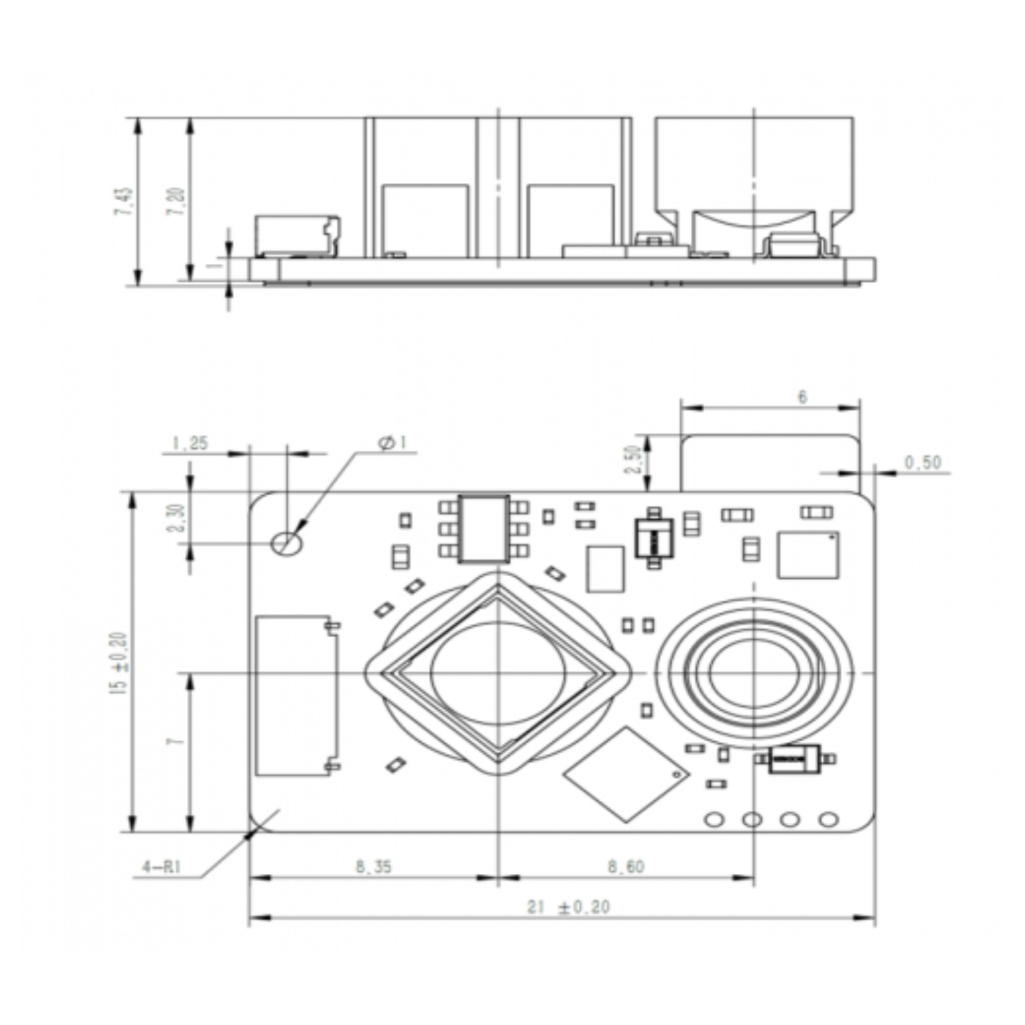TSD20 20 m Short‑Range Laser Distance Sensor 