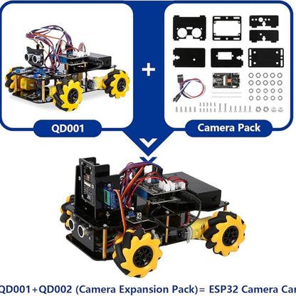 ACEBOTT ESP32 Camera Expansion Kit WiFi FPV Live Video Module For Smart Robot Car