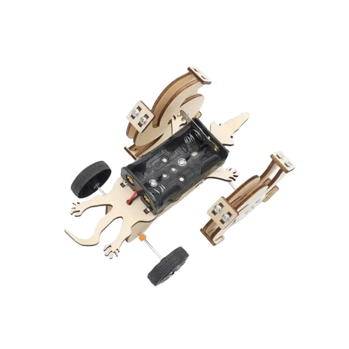 Wooden Bionic Lizard STEM Kit DIY Lizard Robot Kit – REES52
