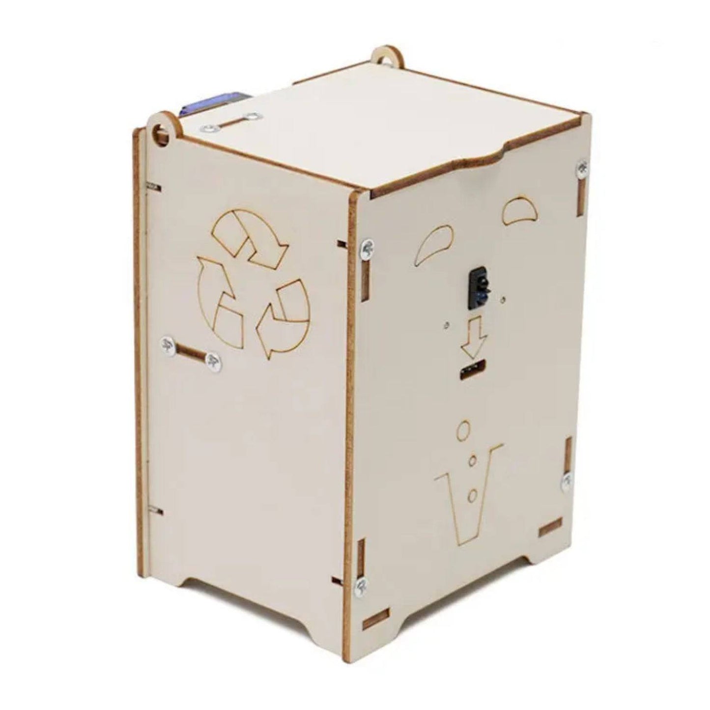 DIY Automatic Trash Can STEM Kit Wooden Trash Can