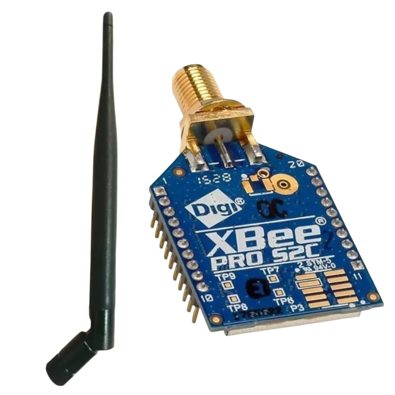 Zibbee Module Zigbee XBee Pro S2C Zigbee Module 63mW 3Km+ Range With 3.2dBi Antenna ...