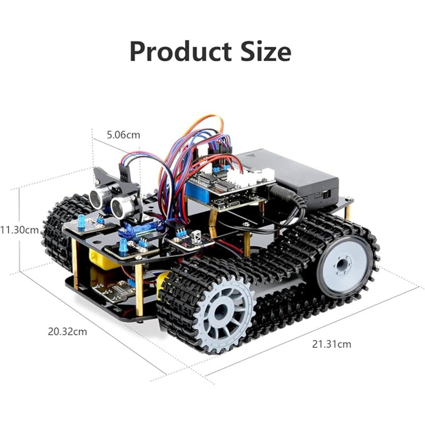 ACEBOTT ESP32 Tank Robot Car Expansion Pack QD001 Smart Robot Car Upgrade Kit For Enhanced Mobility
