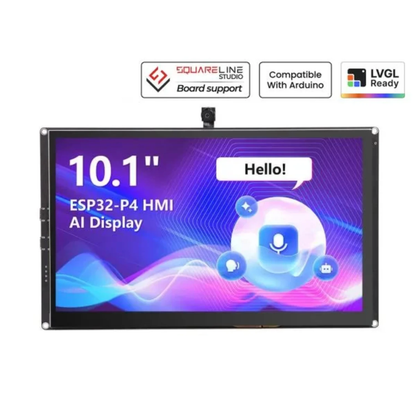 Elecrow CrowPanel Advanced 10.1 Inch ESP32-P4 AI Display 1024×600 IPS Touchscreen With/Wothout Built-in 2MP Camera Compatible With Arduino, LVGL