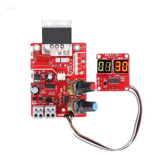 NY-D01 40A Spot Welding Controller Board Digital Time/Current Adjustment For DIY Battery Welding & Metal Fabrication - RS2756