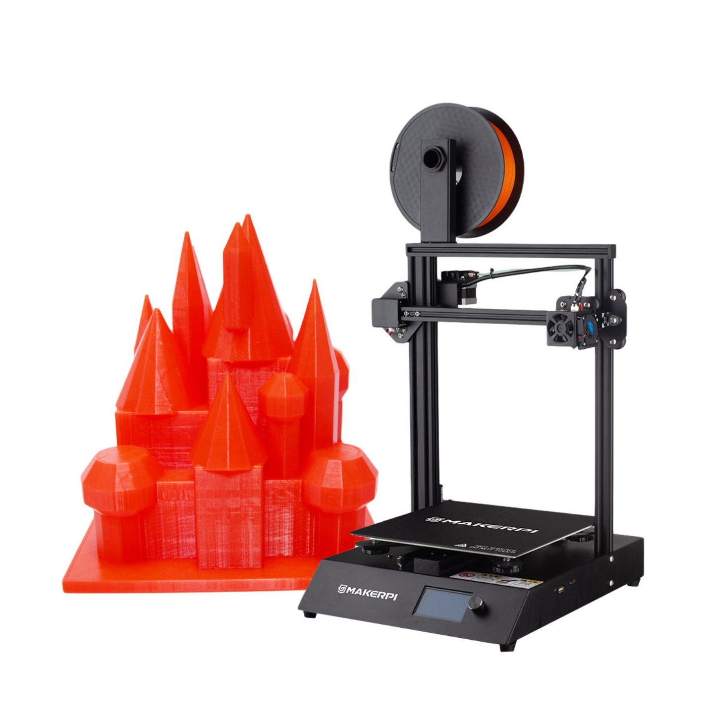 Maker Pi P2 FDM 3D Printer Desktop FDM 3D Printing System by 3D Print World For Home Office and Classroom Use - RS7727