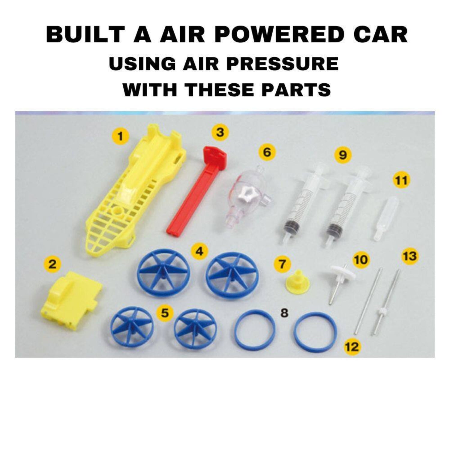 TXL-159 DIY Air Pressure Car Model Kit Air Powered Car Kit TXL-159 DIY Car Model With Science Booklet Air Pressure Vehicles Science Experiment Kit Fun & Educational STEM Toy For Kids - RS6972