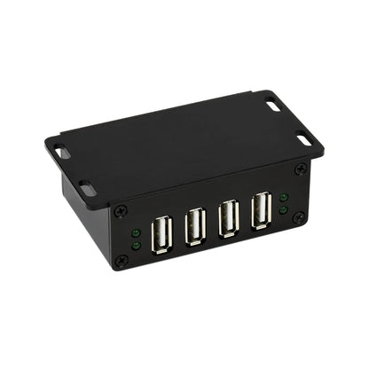 Waveshare Industrial Grade USB 2.0 HUB Industrial 4-Port USB 2.0 Hub 480Mbps Up To Data Industrial USB HUB Expand Your USB Connectivity With Waveshare 4-Port Hub - RS5892