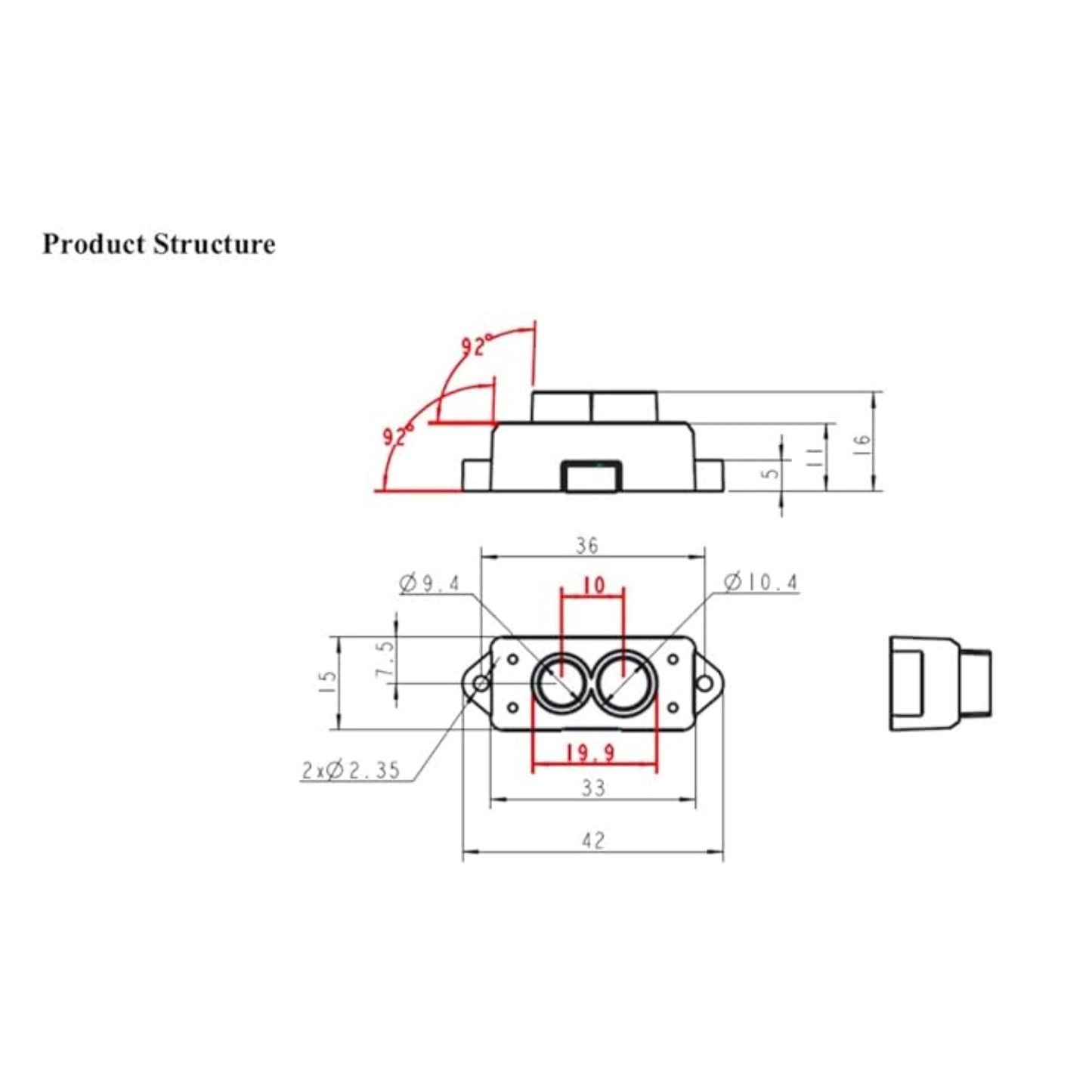 TFMini-S Micro LiDAR Distance Sensor UART LiDAR Sensor High Accuracy TFMini-S 12m LiDAR Module For Drones, UAV, UAS, and Robotics