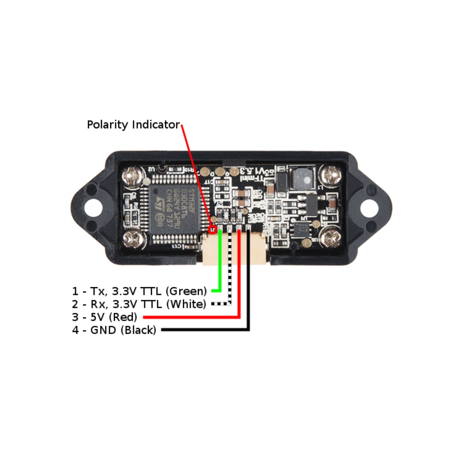 TFMini-S Micro LiDAR Distance Sensor UART LiDAR Sensor High Accuracy TFMini-S 12m LiDAR Module For Drones, UAV, UAS, and Robotics