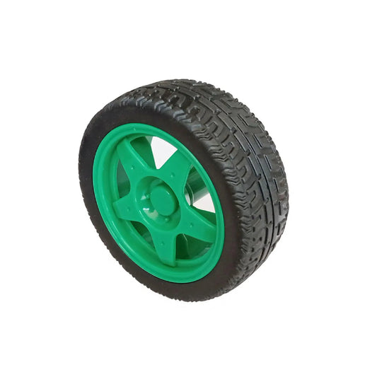 65mm Robot Wheel Robot Car Wheel BO Motors Wheel Smart Car Wheel High-Quality 65mm Robot Wheel Durable Robot Car Wheel For BO Motors Affordable Robot Wheel For DIY Projects Robot - Green - RS3439