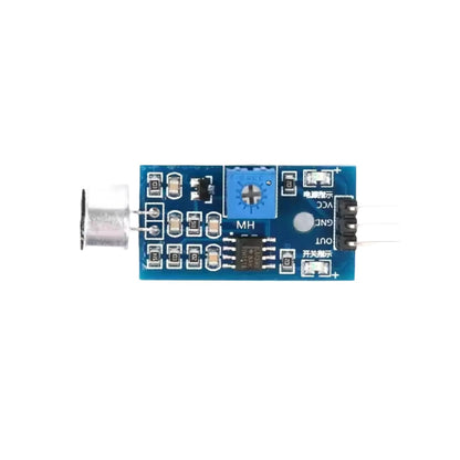 Noise Sensor Audio Detection Module Sound Activated Module PCB Sound-To-Voltage Converter Microphonic Sound Detector Module (Blue) - RS5047