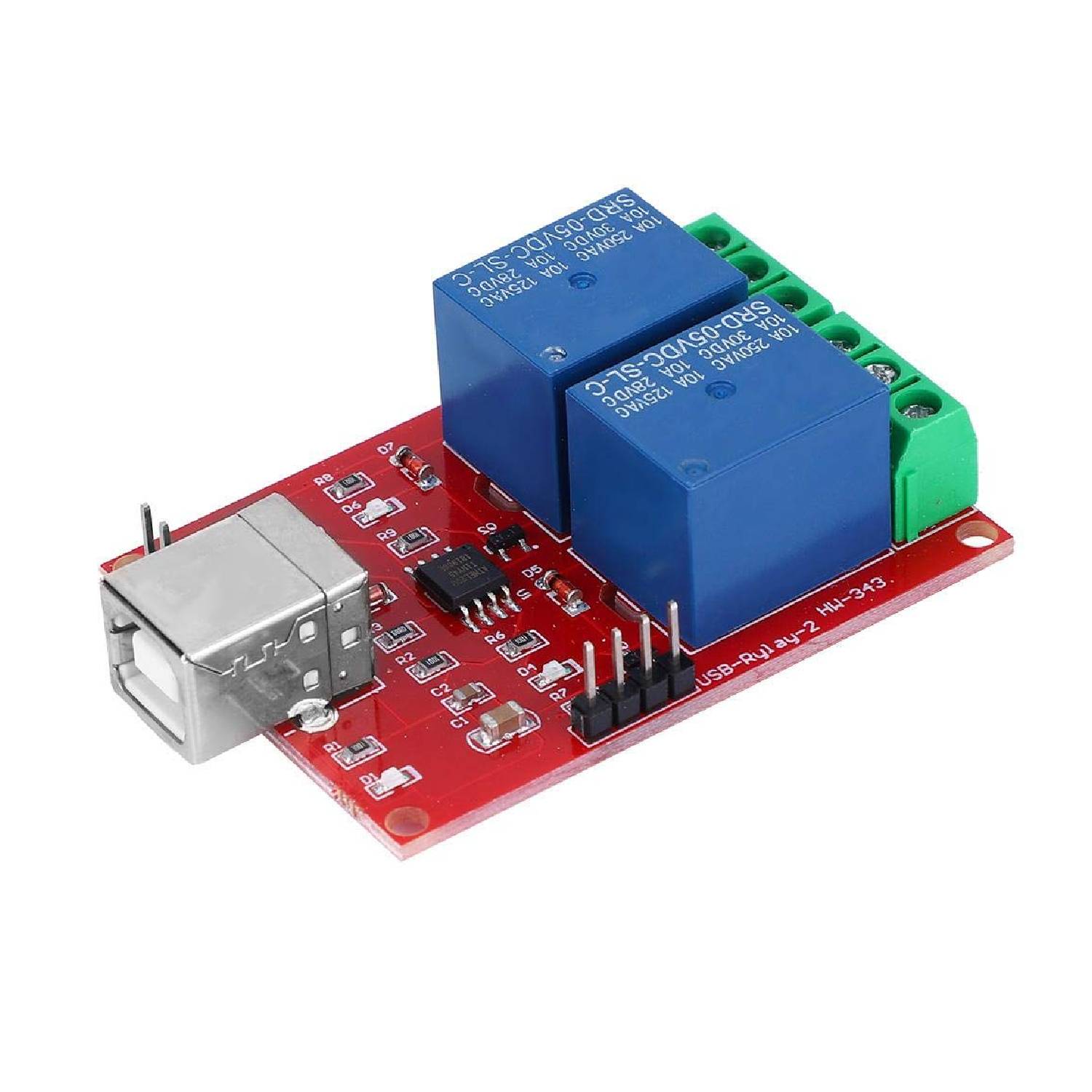 USB controlled relay 2 channel 5V

