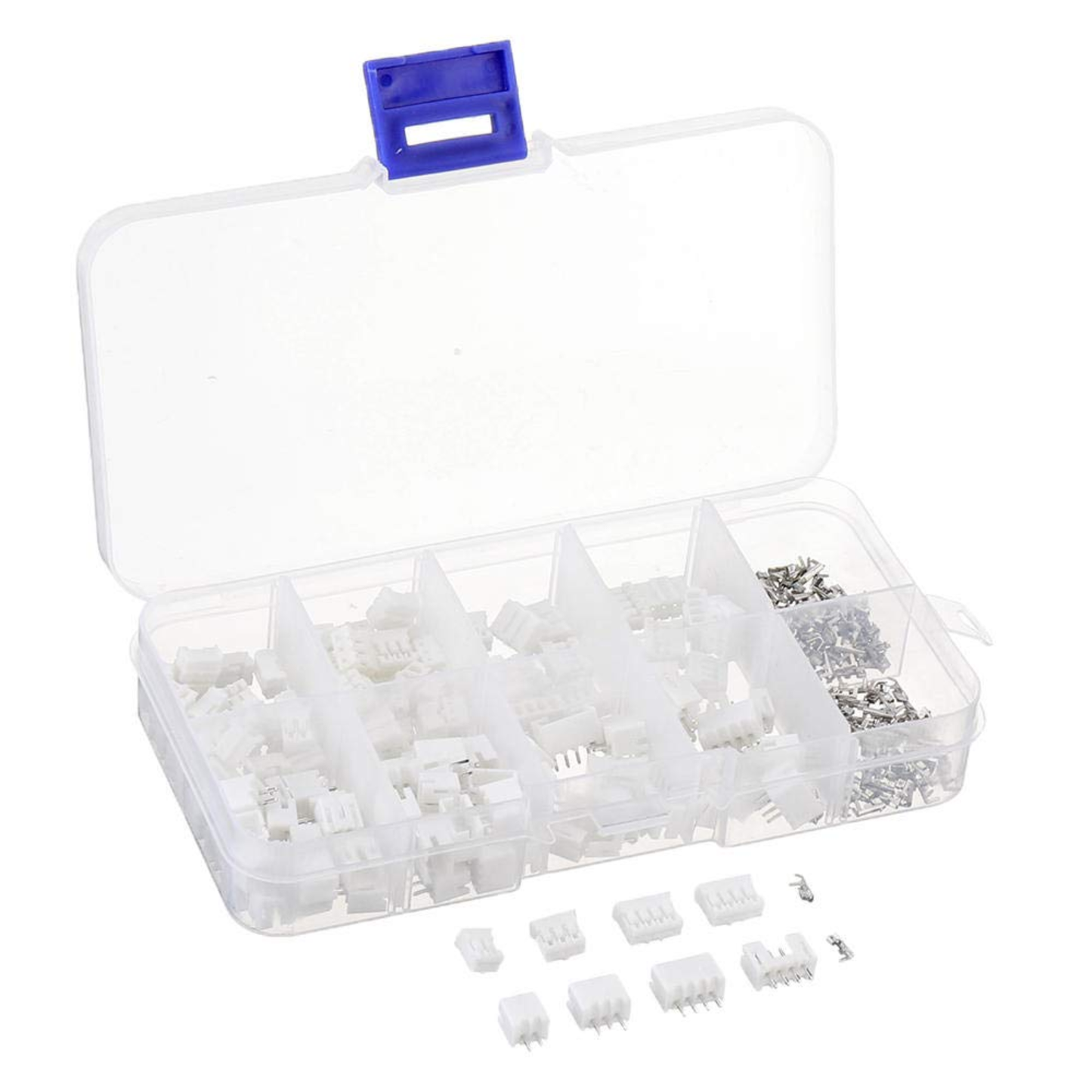 300pcs JST PH2.0 2.0mm Pitch Connector Kit 2/3/4 Pin Housing, Pins & Headers for Electronics & Robotics - RS2762